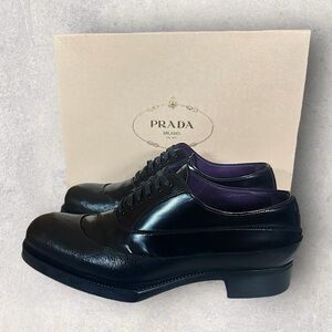 Prada Spazzolato Wrapped Creeper Shoes